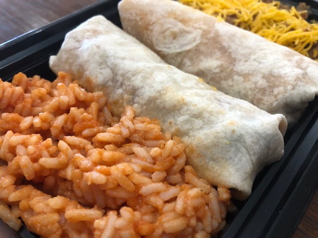 Chicken Burrito meal